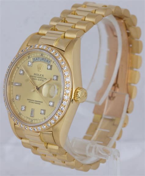 fake rolex president diamond watches|rolex presidential 36mm diamond bezel.